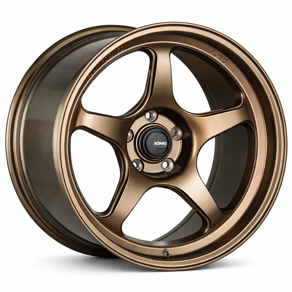 Konig Hyperspec 15x9 Matte Bronze wheel full view
