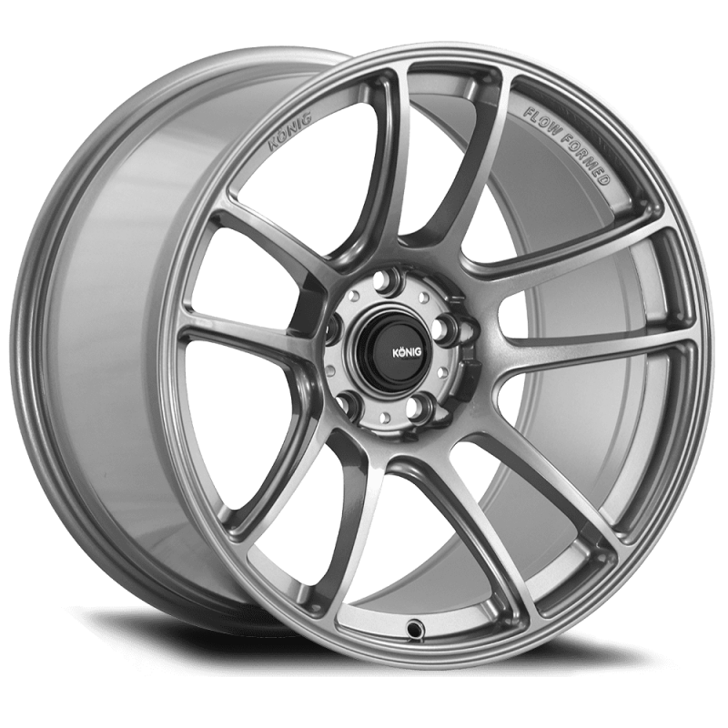 Konig Heliogram 18X12 5X114.3 ET20 Titanium Metallic Knurled Bead Flow Formed - Konig KNGHL2851420T