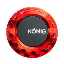 Load image into Gallery viewer, Konig MRK1 Anodized Red Gear Cap w/ Logo Konig KNGCAPMRK1R
