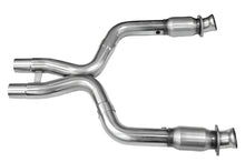 Load image into Gallery viewer, Kooks 11413200 3 inch green catted X-pipe for 2011-2014 Mustang GT 5.0L full view
