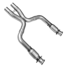 Load image into Gallery viewer, 3 inch x 3 inch x 2-1/2 inch OEM green catted X-pipe from Kooks 1141H220 kit