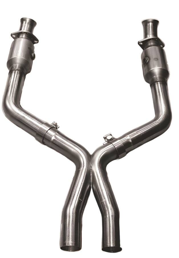 3 inch green catted connection pipes from Kooks 1151H222 kit for S650 Mustang