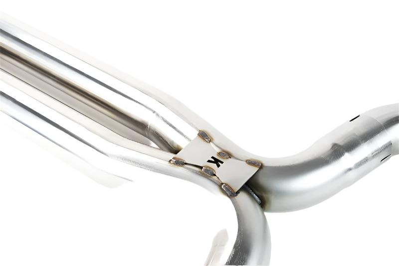 300 cell metallic green catalytic converter detail in Kooks 11543200 pipe