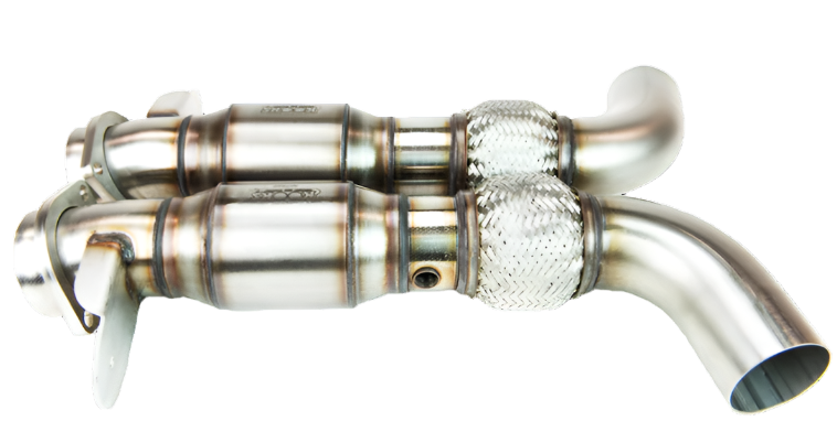 Kooks 11543200 catted pipes installed on 2018 Ford Mustang Shelby GT350 exhaust