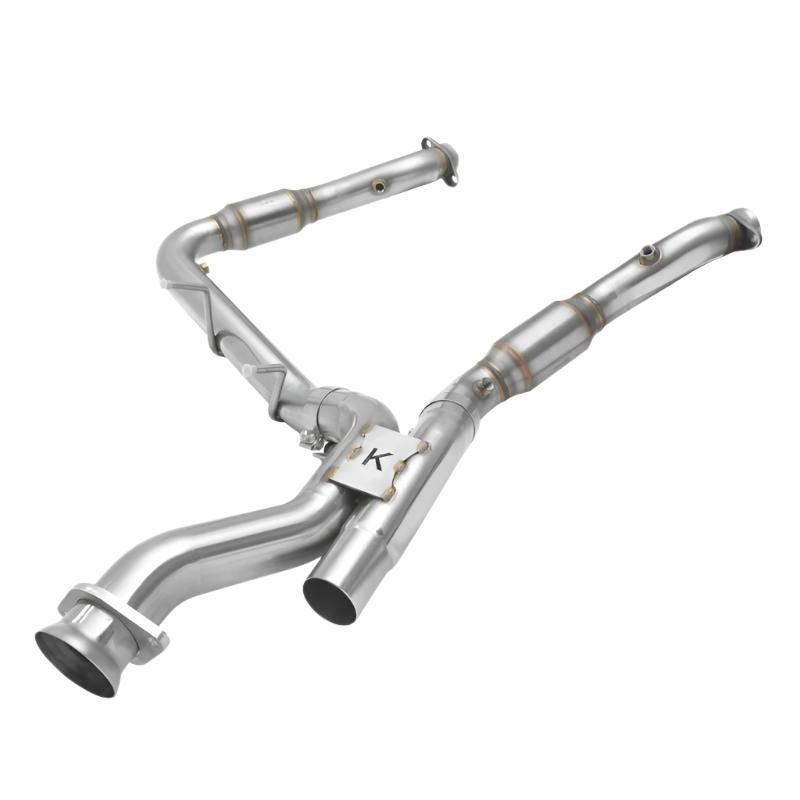 Kooks 17-19 Ford F150 Raptor EcoBoost 3.5L V6 3in Stainless GREEN Catted Turbo Down Pipes-Connecting Pipes-Kooks Headers