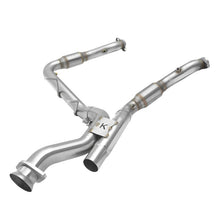 Load image into Gallery viewer, Kooks 17-19 Ford F150 Raptor EcoBoost 3.5L V6 3in Stainless GREEN Catted Turbo Down Pipes-Connecting Pipes-Kooks Headers