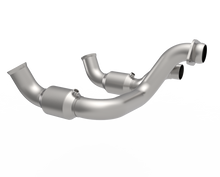 Load image into Gallery viewer, Kooks 14003400 3 inch green catted connection pipes for 2020-2022 Ford F-250 F-350 7.3L full pair