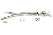 Load image into Gallery viewer, 3 inch green catted X-pipe from Kooks 2160H421 kit for C6 Corvette