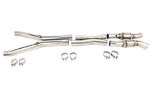 Load image into Gallery viewer, 3 inch green catted X-pipe from Kooks 2160H432 kit for C6 Corvette