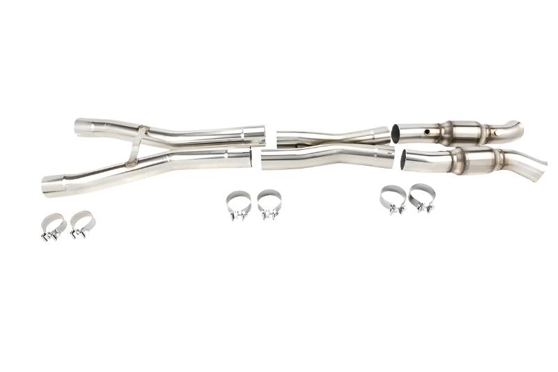 Kooks 21613301 3 inch green catted X-pipe for 2006-2013 Corvette C6 Z06 ZR1 full view