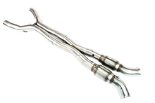 Load image into Gallery viewer, 3 inch green catted X-pipe from Kooks 2170H630 C7 Corvette kit