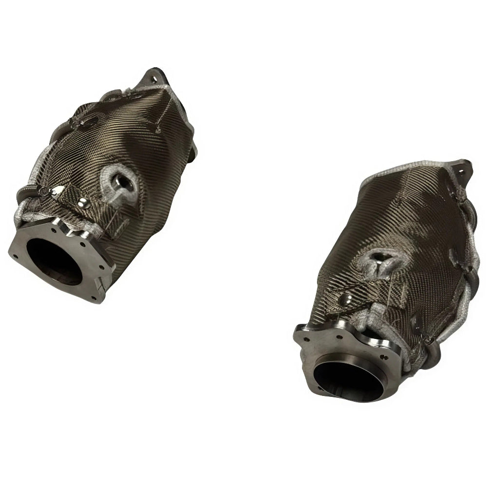 Kooks 218133BK 3-inch Ultra-GREEN connection pipes for C8 Corvette Z06 LT6 full view