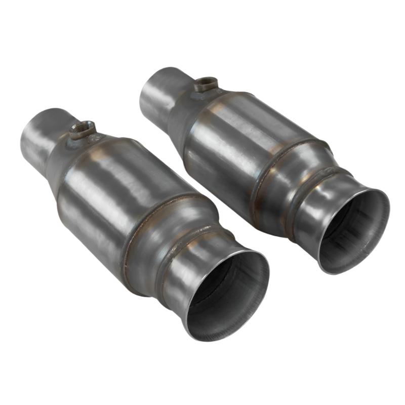 Kooks 2250H420 headers and green catted pipes installed on 2013 Chevrolet Camaro SS engine bay