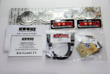 Load image into Gallery viewer, Complete Kooks 2260H430 header and green catted connection kit with hardware and extensions
