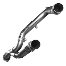 Load image into Gallery viewer, 3 inch catted Y-pipe from Kooks 2851H420 kit for GM truck exhaust