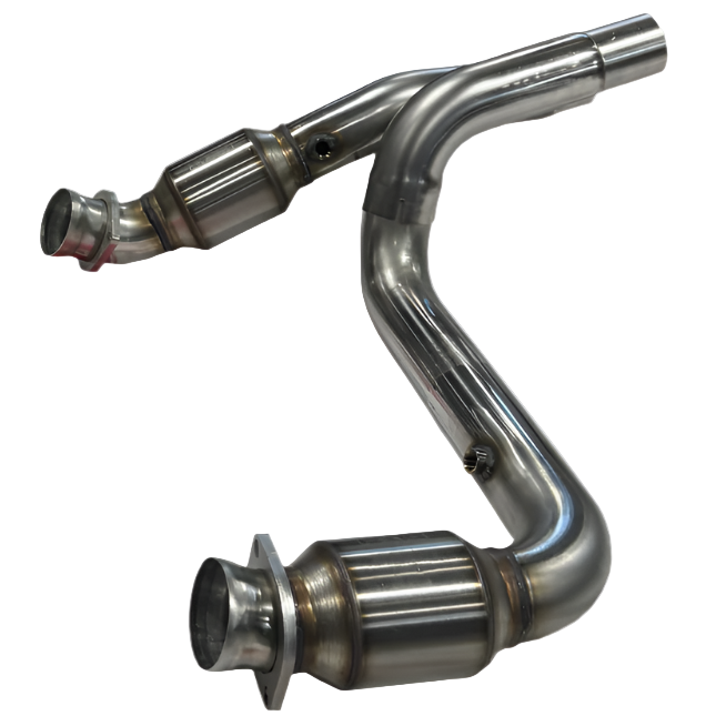 Kooks 28643400 3 inch H.O. green catted connection pipes for 2023-2024 Escalade V full pair