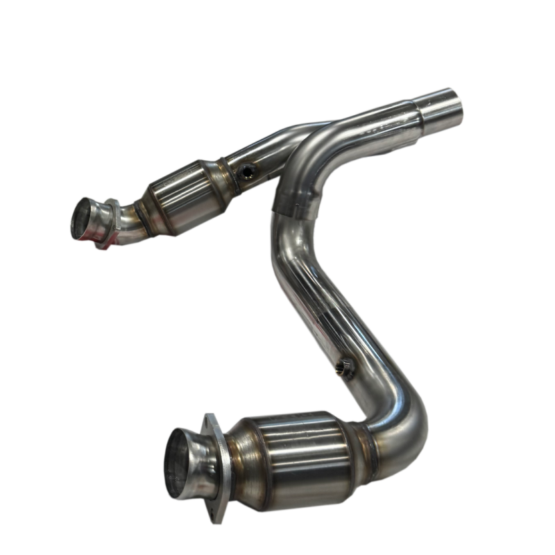 Kooks high-flow GREEN catalytic converters in connection pipe kit for Escalade V