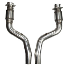 Load image into Gallery viewer, 300 cell metallic green catalytic converter detail in Kooks 31023200 pipe