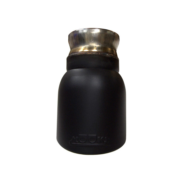 Kooks 31524T10 black round tips installed on 2017 Dodge Charger rear bumper