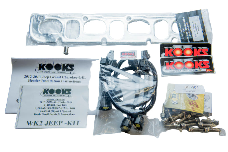 Laser-cut 3/8-inch flanges and merged collectors on Kooks 3410H421 6.4L headers