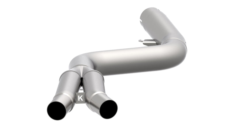 Mandrel-bent 3.5 to 3 inch tubing detail on Kooks 44114300 Supra mid-pipe
