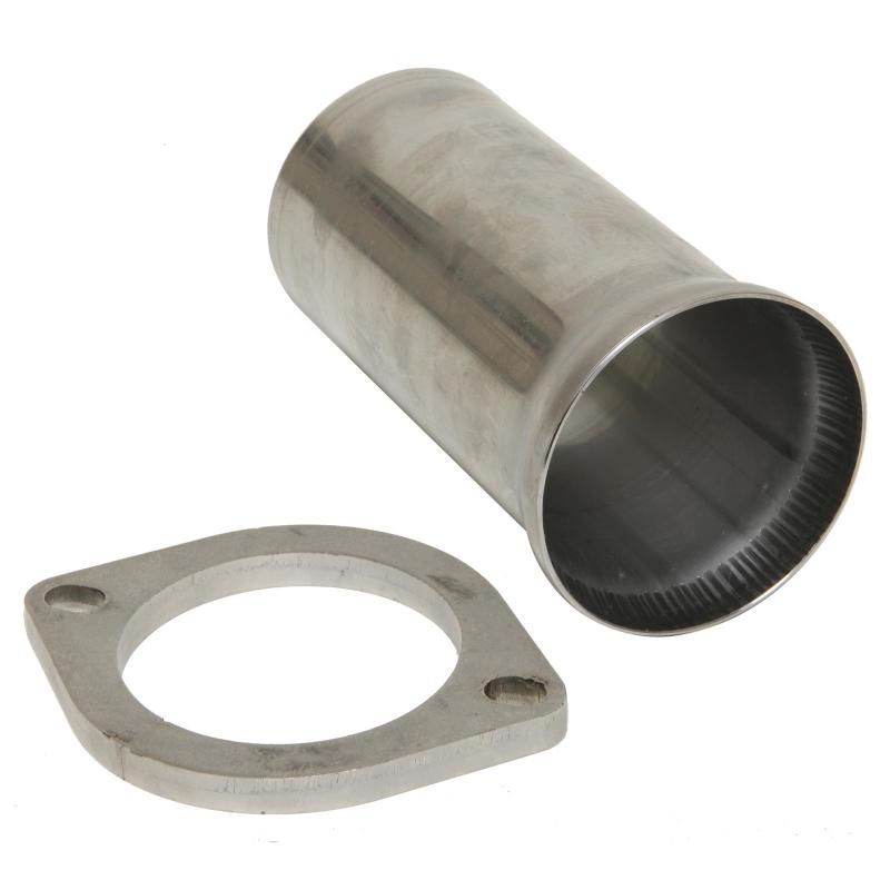 Kooks 7105-AS-FEMALE socket flange welded to mid-pipe with ball connection