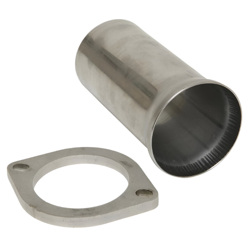 Kooks 7106S-FEMALE socket flange welded to mid-pipe with ball connection