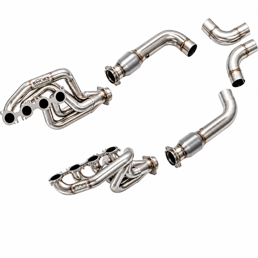 Kooks header and catted connection pipe kit for 5.2L Predator supercharged V8 GT500