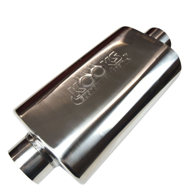 Kooks KO300-12 3in Oval Weld-On Muffler 12in T304 SS