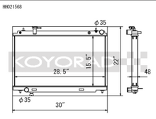 Load image into Gallery viewer, Koyo 03-06 Nissan 350Z 3.5L V6 Radiator - Black Ops Auto Works