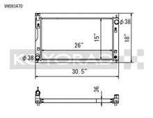 Load image into Gallery viewer, Koyo 17-22 Subaru Impreza 2.0L Non-Turbo / 18-22 Crosstrek 2.0/2.5L Non-Turbo Aluminum Radiator Koyo KOYVH093470