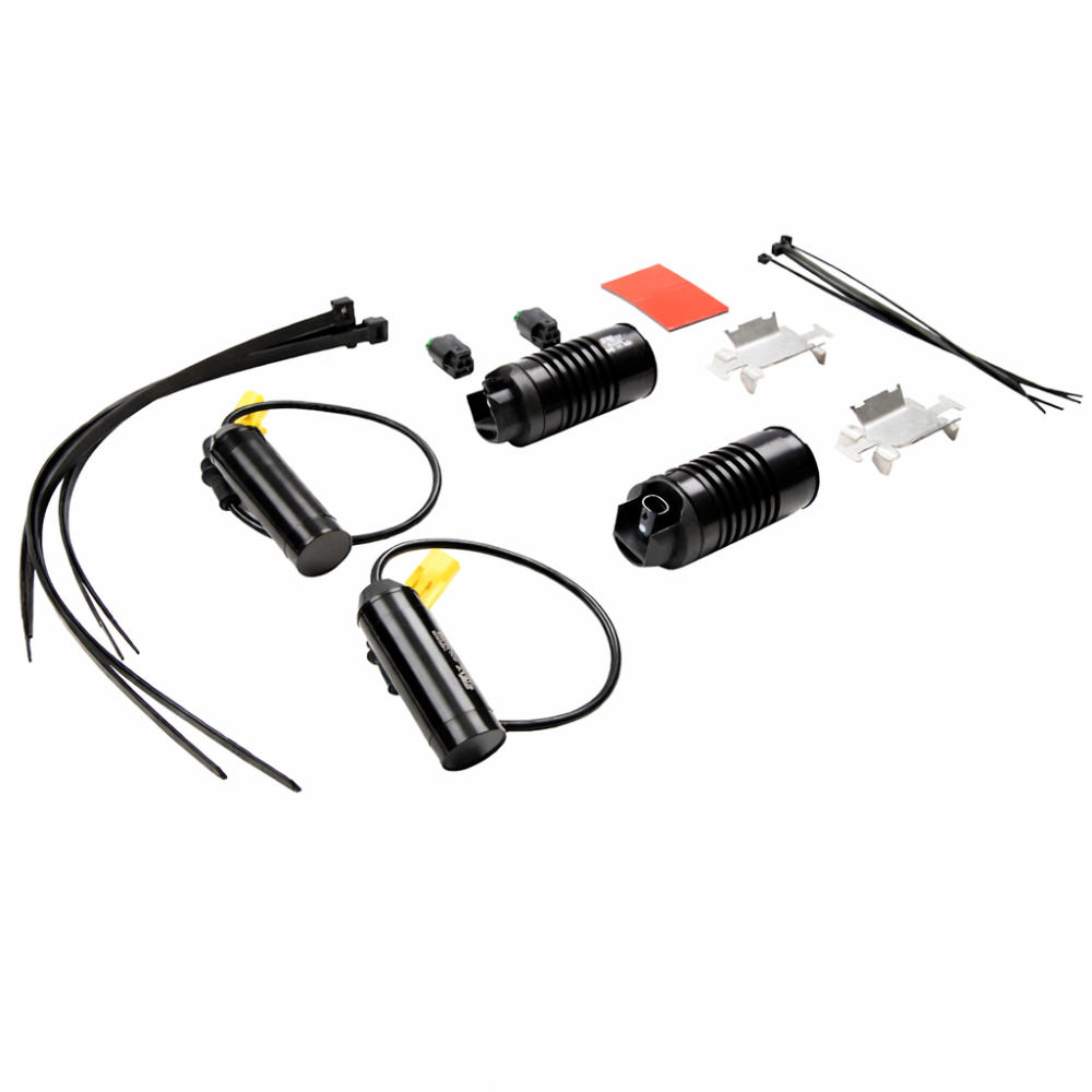 KW electronic damping cancellation module and harness close-up