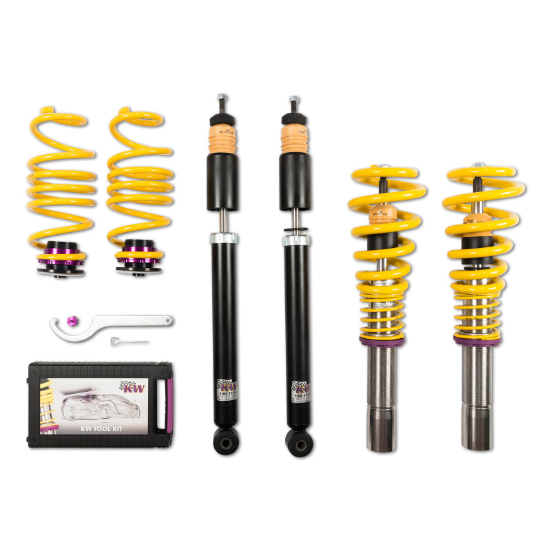 KW Coilover Kit V1 Audi A4 S4 (8K/B8) w/o electronic dampening controlSedan FWD + Quattro - Black Ops Auto Works