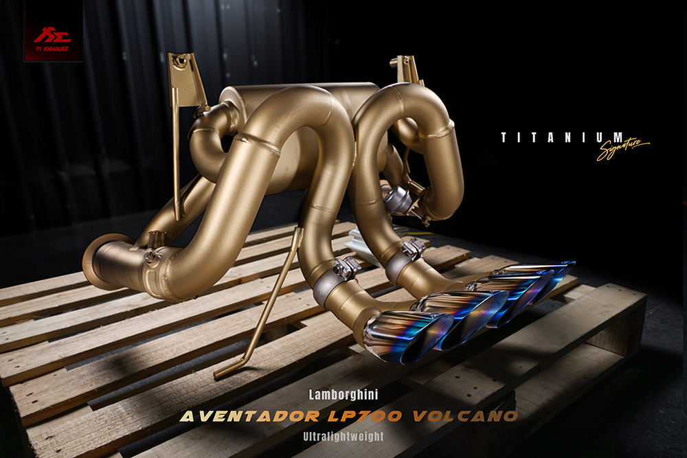Lamborghini Aventador LP 700-4 Volcano Firetador Titanium Exhaust System - Black Ops Auto Works
