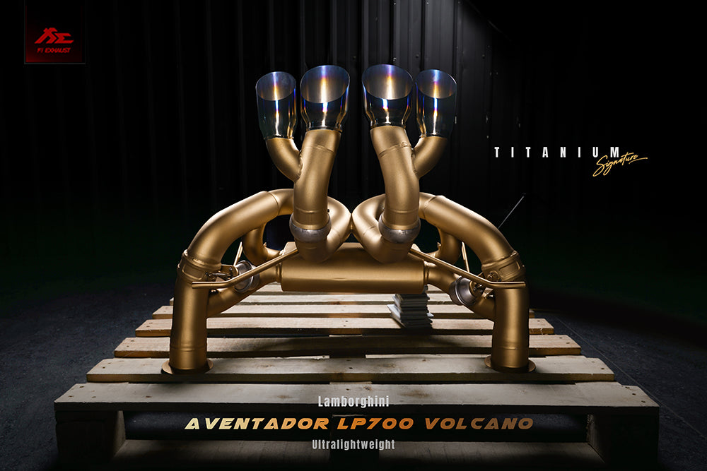 Lamborghini Aventador LP 700-4 Volcano Firetador Titanium Exhaust System - Black Ops Auto Works