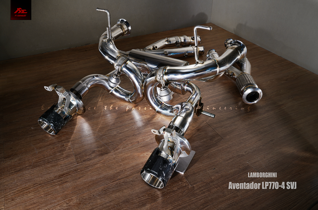 Lamborghini Aventador SVJ LP 770-4 Exhaust System - Black Ops Auto Works