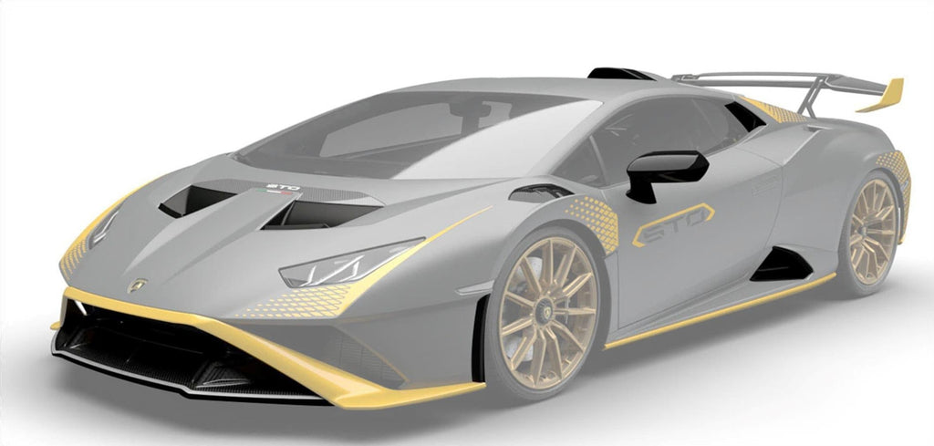 Lamborghini Huracan STO Side Skirt Intake Set - Black Ops Auto Works