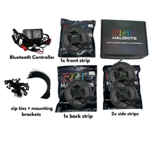 Load image into Gallery viewer, RGB Halo Kits LED Underglow Lighting Kit 3.0 | 4pc Flexible