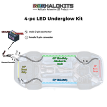 Load image into Gallery viewer, RGB Halo Kits LED Underglow Lighting Kit 3.0 | Aluminum