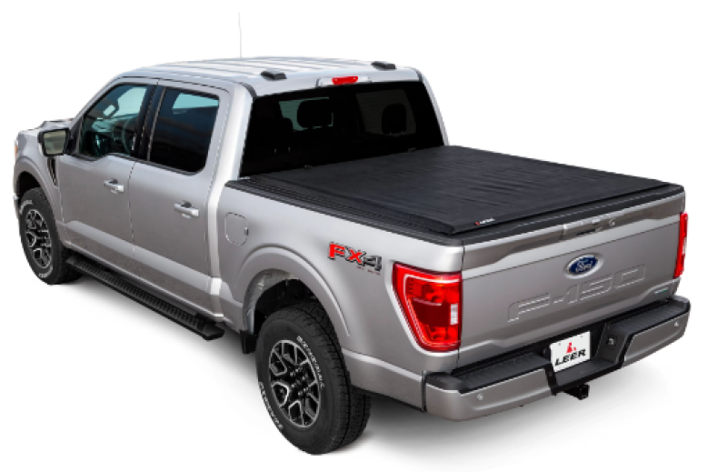 LEER 2019+ GMC Silverado/Sierra AC SR250 58GS19 5Ft8In Tonneau Cover - Rolling Full Size Short Bed-Tonneau Covers - Roll Up-LEER Group-812227028282-