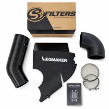 Load image into Gallery viewer, Legmaker carbon fiber intake installed in Dodge Durango SRT 392 engine bay