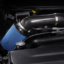 Load image into Gallery viewer, Legmaker carbon fiber short ram intake installed in Ram 5.7L HEMI engine bay