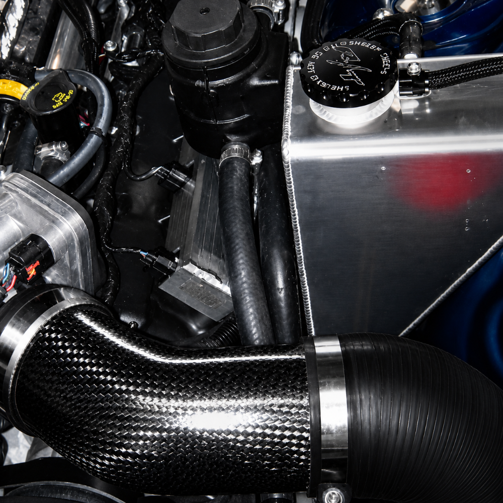 4" carbon fiber intake tube detail