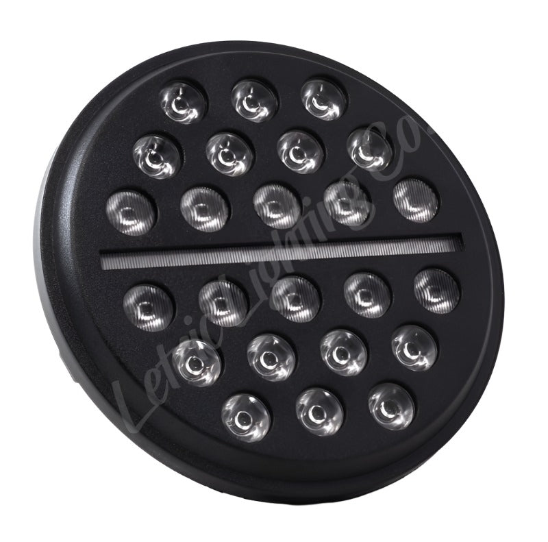 Letric Lighting 7in Led Buck-Shot Headlight Blk-Misc Powersports-Letric Lighting-