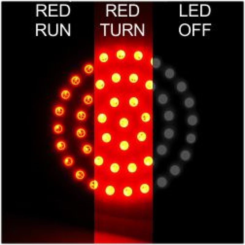 Letric Lighting Dlux Bllt Styl Swtchbcks Red-Misc Powersports-Letric Lighting-