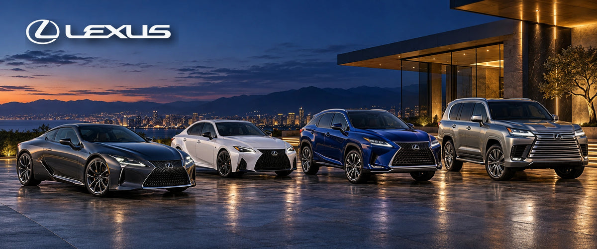 Lexus performance and luxury vehicle collection banner