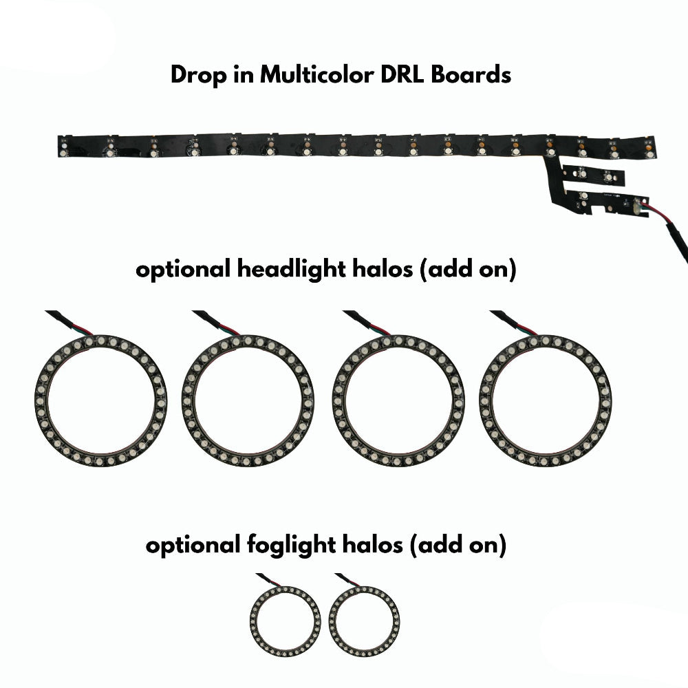 RGB Halo Kits Lexus IS Multicolor Flow Series DRL Boards (2014-2020)