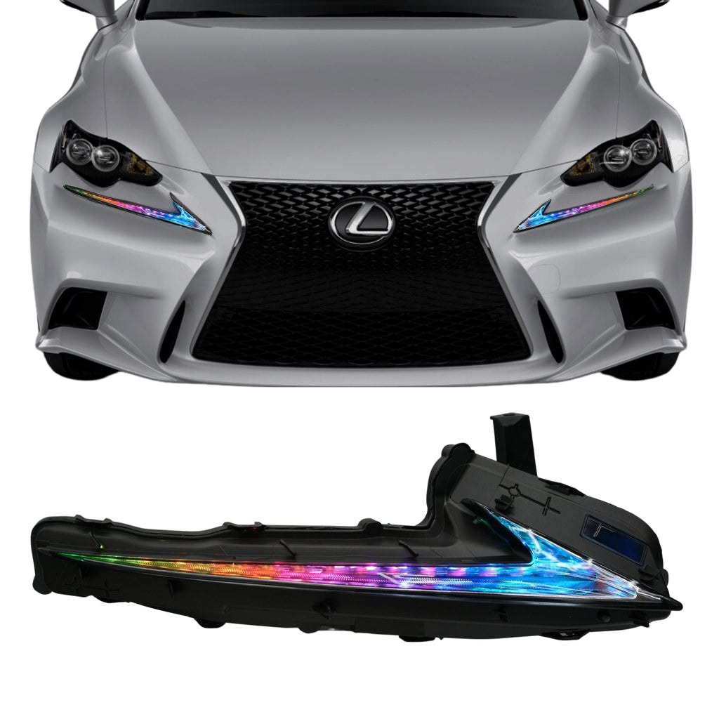 RGB Halo Kits S4 | A20 | P2 - BX12 Lexus IS Multicolor Flow Series DRL Boards (2014-2020)