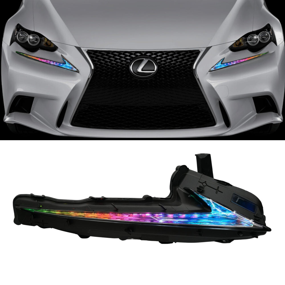 RGB Halo Kits Lexus IS Multicolor Flow Series DRL Boards (2014-2020)