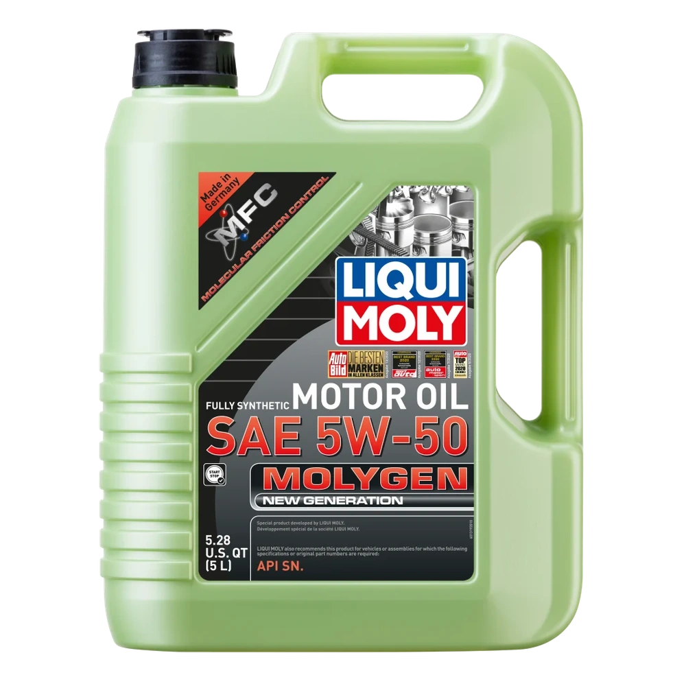 LIQUI MOLY Molygen New Generation SAE 5W-50 5L (Case of 4) - LIQUI MOLY LQM20310
